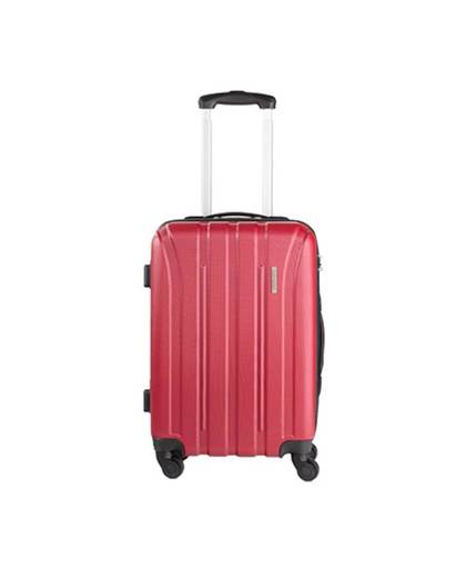 Nowi Mita - lichtgewicht ABS handbagage koffer - reiskoffer trolley 55 cm - gevoerde binnenkant - rood