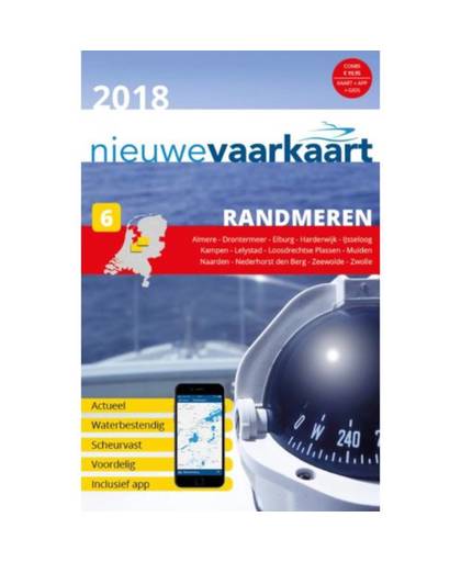 Waterkaart Randmeren - 2018 - Nieuwe Vaarkaart -