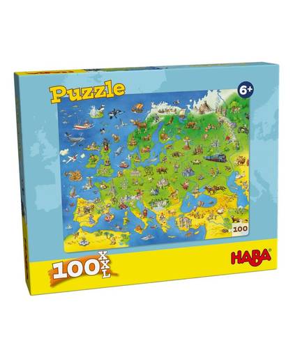 Haba puzzel Europa 100 stukjes