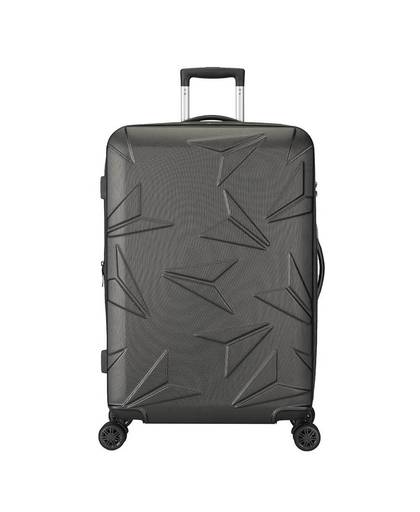 Decent Q-Luxx - Spinner Trolley - 77 cm - expandable - antraciet