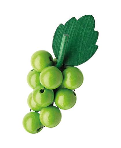 Haba houten druiven groen 10 cm