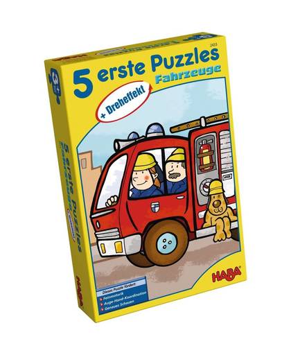 Haba kinderpuzzel 5 eerste puzzels met draai-effect 5-delig De