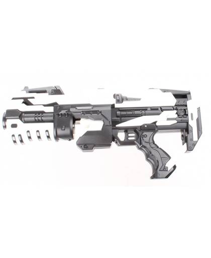 Johntoy Serve & Protect shooter 45 cm zwart/wit 10 pijlen