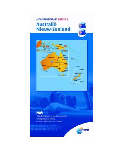 ANWB wegenkaart Wereld 2. Australië/Nieuw-Zeeland