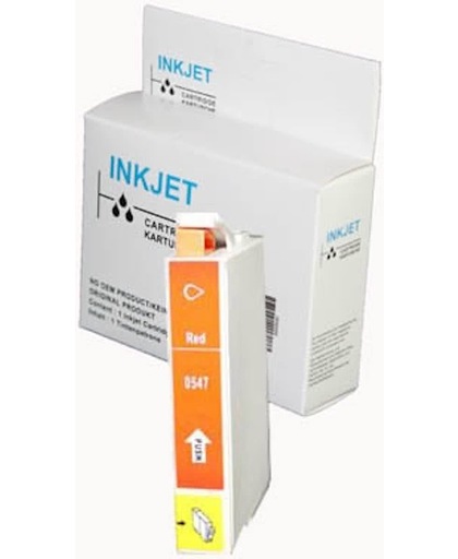 inkt cartridge voor Epson T0547 Rot wit Label|Toners-en-inkt