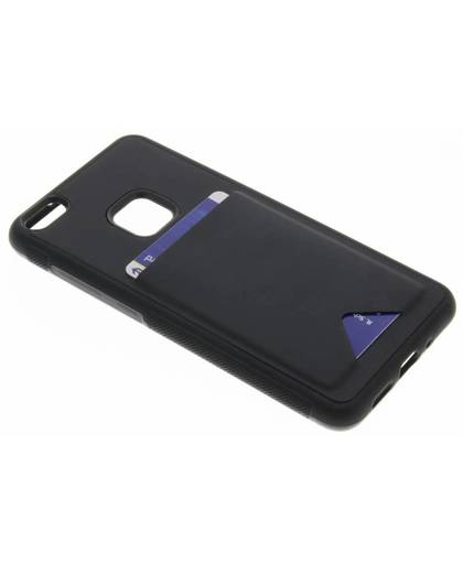 Zwarte Cardslot Hardcase voor de Huawei P10 Lite
