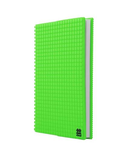 PIXIE CREW dagboek met siliconen paneel A5 groen