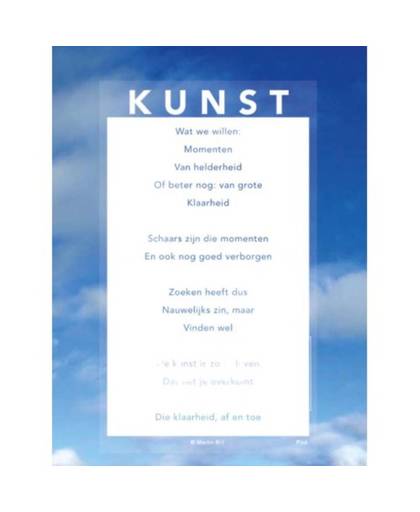 Plint Raamkaart Navulset 'Kunst' Martin Bril 7349
