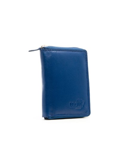 LeonDesign - 16-W8180-19 - dames - portemonnee - koninklijk blauw - leer