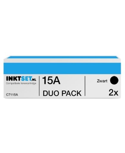Jamos - Tonercartridges / Alternatief voor de HP 15A (C7115A) Toner Zwart Duo Pack