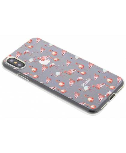 Flamingo design TPU hoesje voor de iPhone X