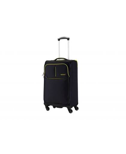 Nowi Ravello - extra lichtgewicht koffer - reiskoffer trolley - 67 cm - gevoerde binnenkant - grijs - antraciet - groen