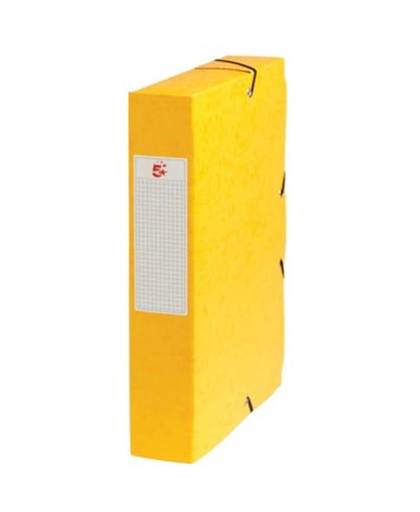 5 Star elastobox, rug van 6 cm, geel