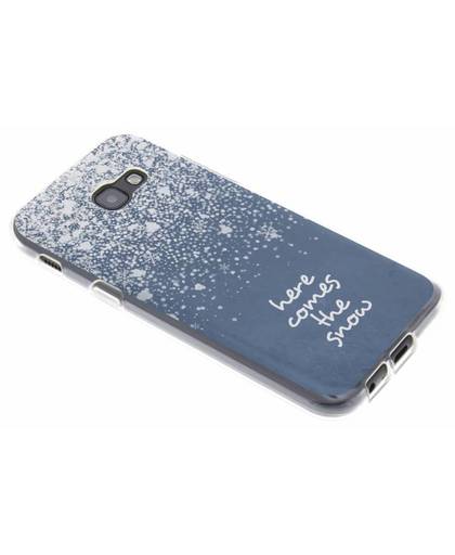 Sneeuw design siliconen hoesje voor de Samsung Galaxy A5 (2017)