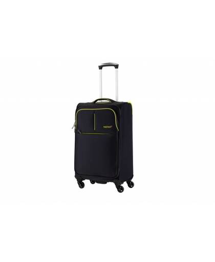 Nowi Ravello - extra lichtgewicht koffer - reiskoffer trolley 45 cm - handbagage koffer - grijs - groen