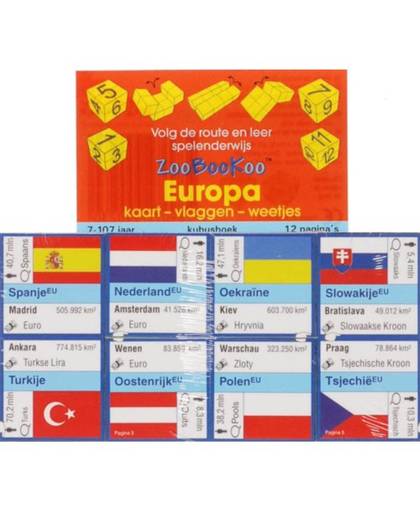 Europa / Kaart,Vlaggen, Weetjes - ZooBooKoo