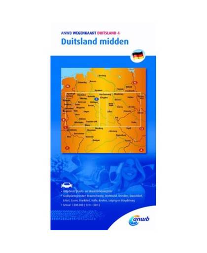 Duitsland 4. Duitsland midden - ANWB wegenkaart