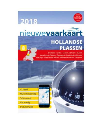 Waterkaart Hollandse Plassen - 2018 - Nieuwe