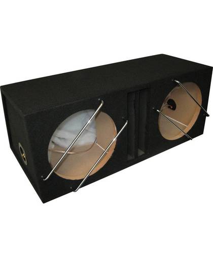 Necom speakerkist 2 x 9'' met 1 aansluiting 12 liter MDF zwart