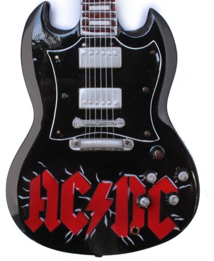AC/DC miniatuur gitaar