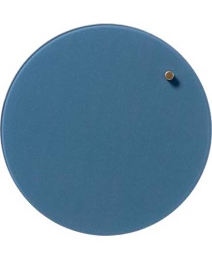 Naga Nord magnetisch rond glasbord, diameter 25 cm, jeans blauw