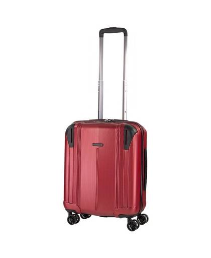 Nowi Sasso - lichtgewicht ABS koffer - reiskoffer trolley 53 cm - handbagage koffer - gevoerde binnenkant - rood