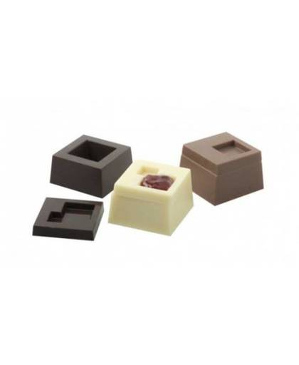 Chocolade mal 3D blokjes - Decora