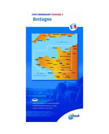 Frankrijk 5 Bretagne - ANWB wegenkaart