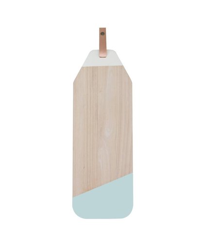 Tapasplank Limbo - Rubberhout met Leer - Pastel Mint - TAK Design