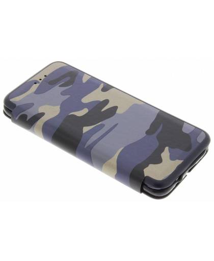 Blauwe Army Slim Folio Case voor de Samsung Galaxy S8