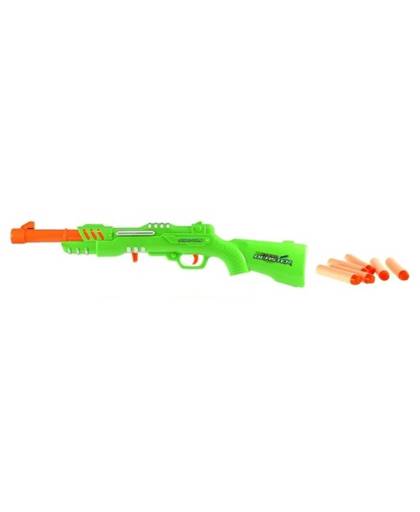 Toi-Toys Shotgun foam blaster pistool 63 cm groen