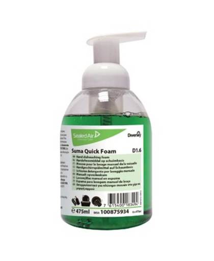 Diversey handafwasmiddel op schuimbasis Suma Quick Foam, flacon van 475 ml