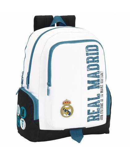 Real Madrid History - Laptop Rugzak - 42 cm - Wit