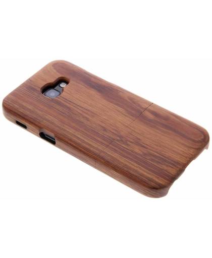 Donkerbruin echt houten hardcase hoesje voor de Samsung Galaxy A5 (2017)