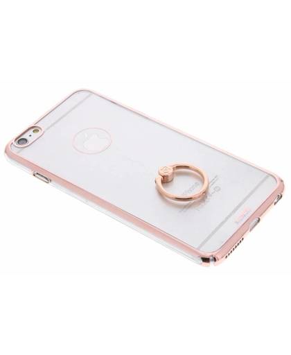 Rosé goud transparant hardcase hoesje met ring voor de iPhone 6(s) Plus