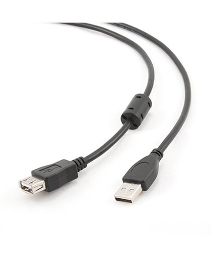 iggual PSICCF-USB2-AMAF-6 1.8m USB A USB A Mannelijk Vrouwelijk Zwart USB-kabel