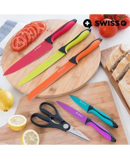 Swiss Q high quality roestvrijstalen messen (6 stuks)