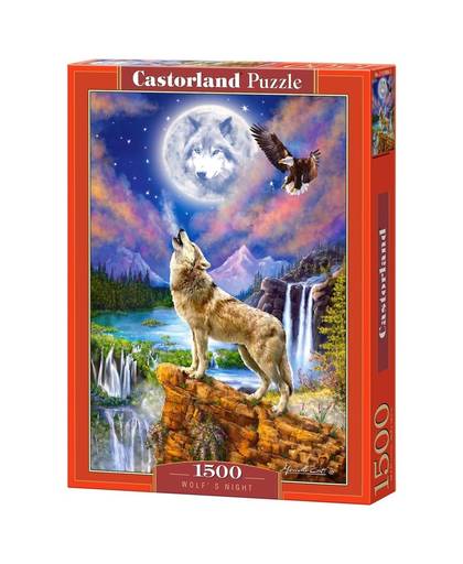 Castorland legpuzzel Wolf's Night 1500 stukjes
