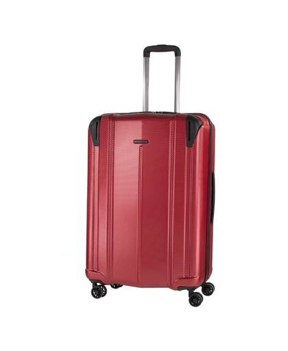 Nowi Sasso - lichtgewicht ABS koffer - reiskoffer trolley 75 cm - gevoerde binnenkant - rood