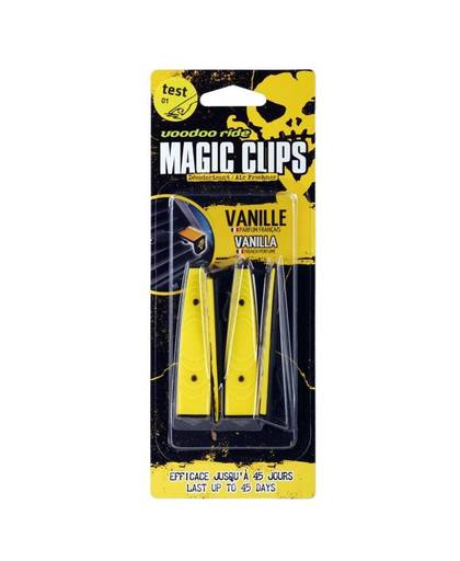 VooDoo Ride luchtverfrisser Magic Clip Vanilla geel