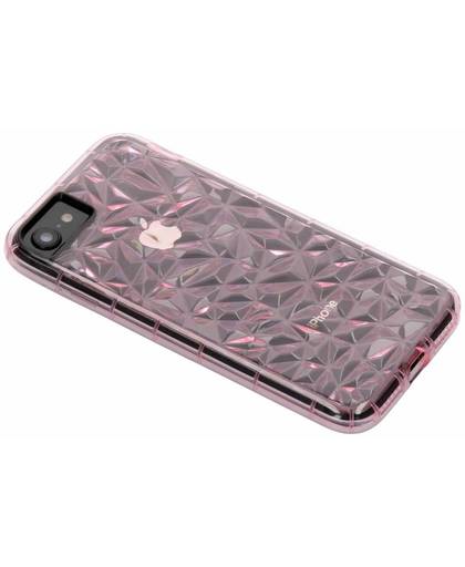 Roze geometric style siliconen case voor de iPhone 8 / 7