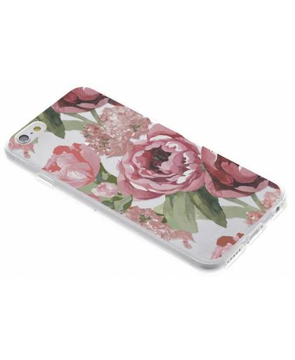 Bloemen design siliconen hoesje voor de iPhone 6 / 6s