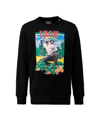 Ronnie Flex sweater met sierstenen zwart
