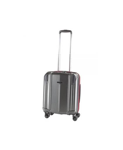 Nowi Sasso - lichtgewicht ABS koffer - reiskoffer trolley 53 cm - handbagage koffer - gevoerde binnenkant - grijs
