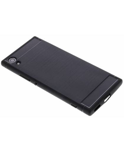 Zwarte Brushed TPU case voor de Sony Xperia XA1
