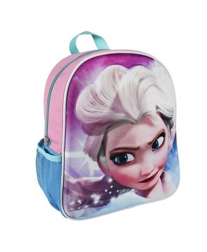 Frozen roze 3D rugzak/rugtas met Elsa voor kinderen - Disney rugtassen