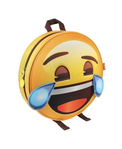 Emoji 3D rugzak/rugtas lachende emoticon met tranen - Emoticon/smiley rugzakken