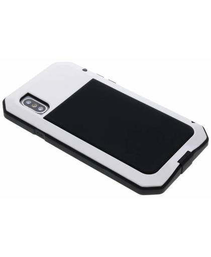 Zilveren Giant Extreme protect case voor de iPhone X