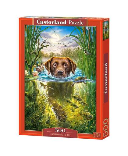 Castorland legpuzzel Swimming Dog 500 stukjes