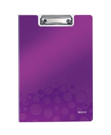 Leitz WOW Clipfolder with cover klembord Paars A4 Metaal, Polyfoam